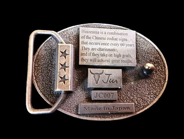 JUN COMPANYオリジナルデザイントップバックル 【暴れ馬】 JC-007