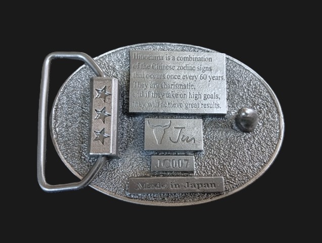 JUN COMPANYオリジナルデザイントップバックル 【暴れ馬】 JC-007